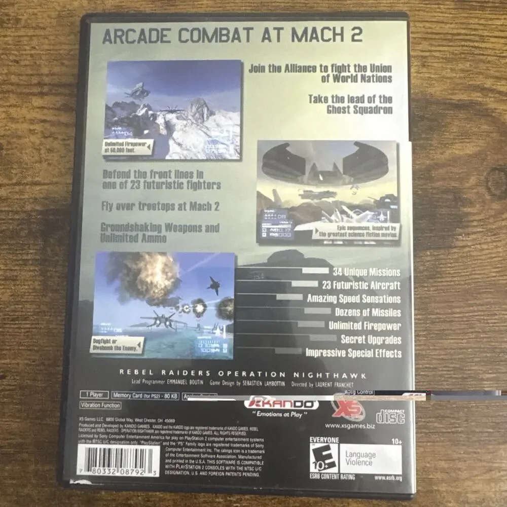 Rebel Raiders Operation Nighthawk (PlayStation 2 PS2) CIB TESTED